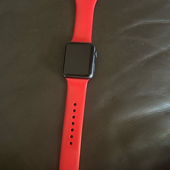 apple watch color black bands red
